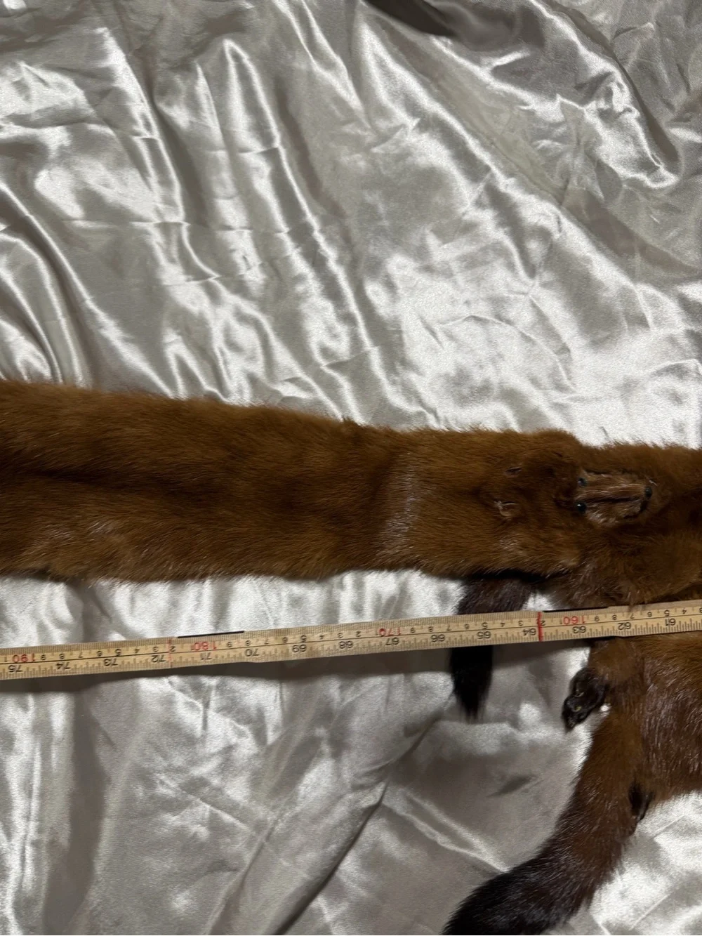 Vintage 1940s-1950w Multi Pelt Genuine Mink Fur Stole/scarf Wrap